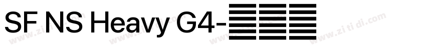 SF NS Heavy G4字体转换 SF NS Heavy G4字体转换